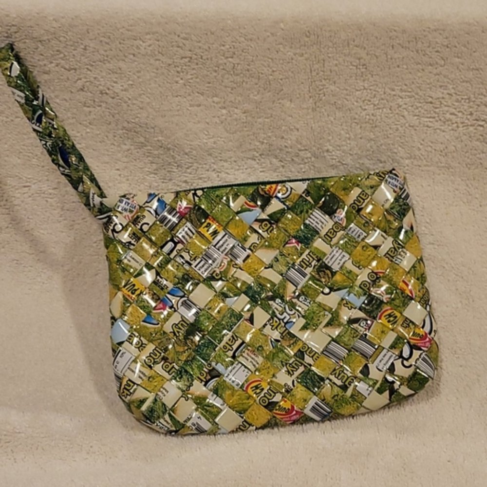 EUC REBAGZ Recycled Wrapper Wristlet Purse